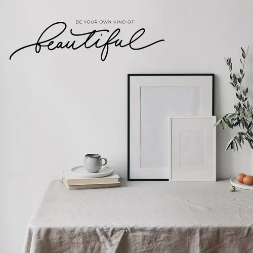 Vista 3 de Zonon 5 Hojas de Vinilo Adhesivos de Pared con Citas Inspiradoras, Calcomanías Despegables y Autoadhesivas, Calcomanías de Pared Motivacionales
