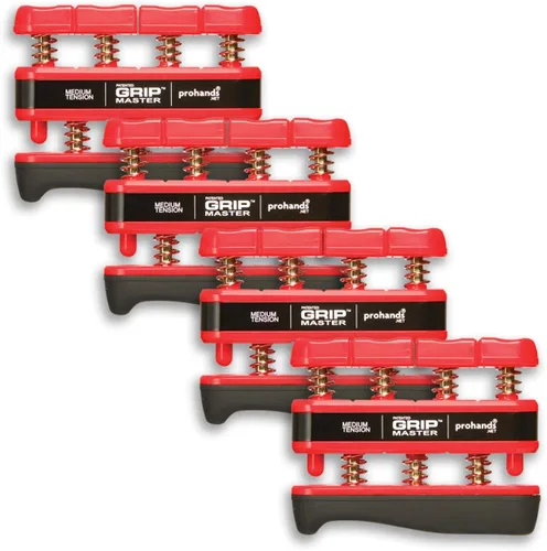 Vista 14 de Prohands Gripmaster - Ejercitador de mano (fortalecedor de agarre de mano), con resorte, sistema de pistón de dedos, aislamiento y ejercicio de cada