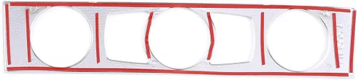 Vista 5 de ABS Auto Interior Consola Central Aire Acondicionado Botón Decoración Marco Adhesivo Ajuste Para BMW E60 Serie 5 2004-2010 Accesorios Automóviles