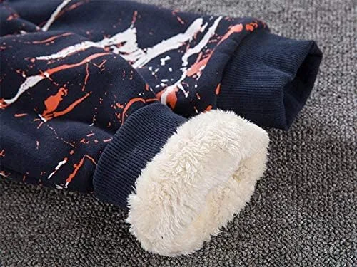 Vista 5 de Bumeex - Sudadera Sherpa con capucha forro polar y cremallera para niño