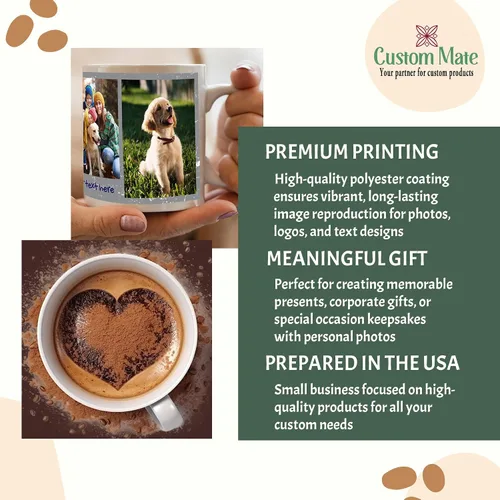 Vista 4 de Taza personalizada – Taza de café personalizada – Taza personalizada con imágenes, nombres, texto, fotos, logotipos – 11, 15 y 20 onzas con opciones