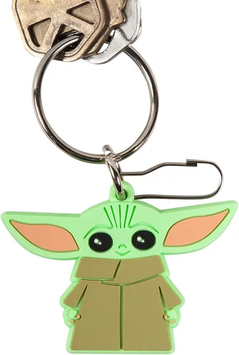 Vista 4 de Plasticolor Star Wars The Mandalorian Baby Yoda The Child Chibi Llavero Verde, Verde