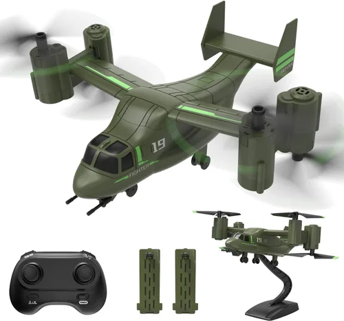 Vista 9 de Dron LM19-A con cámara HD para principiantes, avión de control remoto de video en vivo WiFi, avión RC fácil y listo para volar, juguete de regalo RC