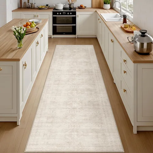 Vista 56 de Alfombras de área 8x10 Sala de estar: Dormitorio Alfombra Lavable Beige