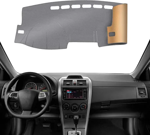Vista 29 de Alfombrilla Cobertora para Salpicadero Compatible con Toyota Sienna 2010-2004 (Sin Modelos HUD), Alfombrilla Antirreflejos para Salpicadero