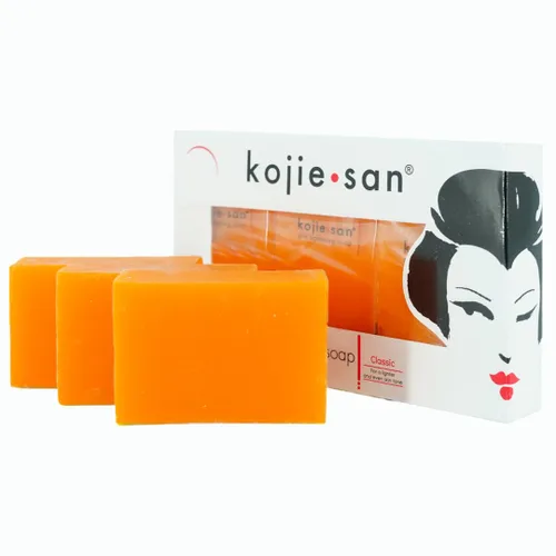 Vista 9 de Jabón Kojie San para aclarar piel y cuerpo - Jabón de ácido kójico original, barra removedora de manchas oscuras con glicerina y aceite de árbol