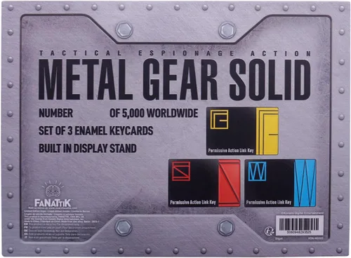 Vista 5 de Metal Gear Solid Edición limitada réplica de tarjetas clave Juego de 3