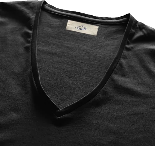 Vista 3 de Zecmos - Camiseta unisex con cuello en V profundo para hombre