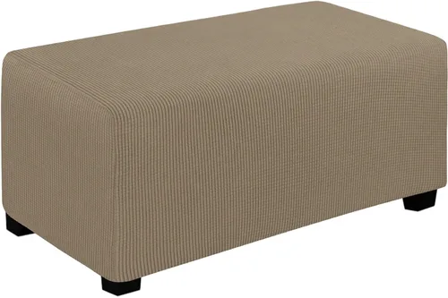 Vista 8 de Easy-Going Funda Elástica para Otomana Taburete de Almacenamiento Plegable Protector de Muebles Funda Rectangular Suave con Parte Inferior Elástica