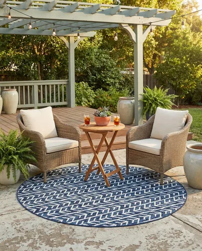 Vista 14 de Rugs.com Sabrina Soto Outdoor Collection Alfombra – 2 x 6 pies alfombra de tejido plano de pasillo beige perfecta para pasillos y entradas