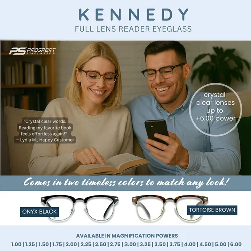 Vista 3 de proSPORT Gafas de lectura con montura de cuerno, vintage, clásicas, semi sin montura para hombres y mujeres, 2 pares combinados