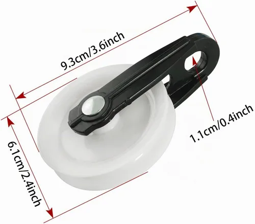 Vista 2 de 2 poleas de nailon para tendedero, kit de polea de cuerda para exteriores