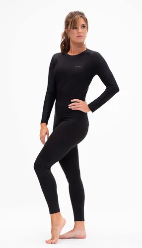 Vista 3 de DEVOPS Paquete de 3 camisetas de compresión para mujer, ajuste seco, manga larga, para correr, atléticas, camisetas de entrenamiento
