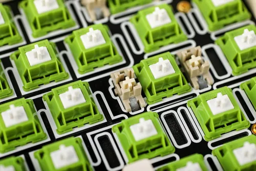 Vista 5 de EPOMAKER Peace Lily - Interruptores de teclado, juego de 100 interruptores lineales de 42 gf, interruptor de 5 pines lubricado de fábrica con funda
