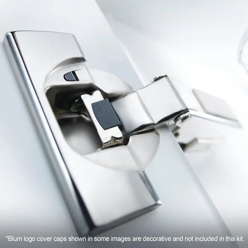Vista 3 de Blum Blumotion Bisagras para cerrado automático suave, con gancho superior, de 110 grados, con marco y placas de soporte., 71B3550