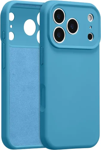 Vista 70 de Funda de silicona para iPhone Air, con [protección completa de la cámara] [forro de microfibra suave antiarañazos], funda de silicona líquida ultra