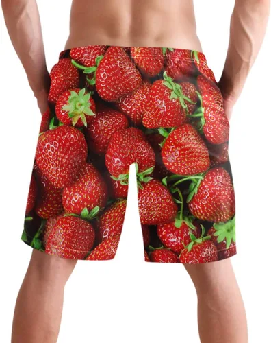 Vista 2 de visesunny Novedosos pantalones cortos de playa para hombre, de secado rápido, para vacaciones, fiestas, deportes, correr, natación, trajes de baño