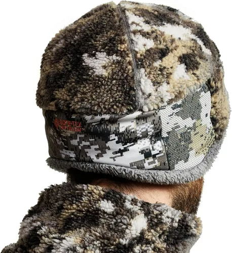 Vista 3 de SITKA Gear Gorro de caza Fanatic Windstopper aislado transpirable con cola blanca elevada para hombre