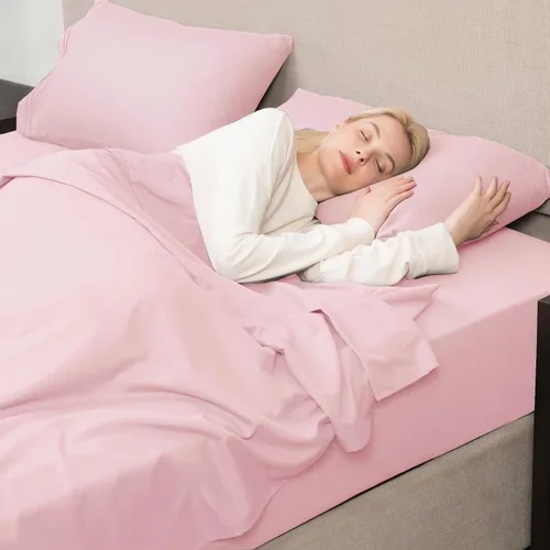 Vista 5 de Mejoroom Juego de sábanas tamaño individual – Sábanas individuales de Hotel Collection – Sábanas y fundas de almohada con sábana bajera de bolsillo