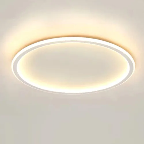 Vista 20 de Lámpara de techo LED regulable de montaje empotrado, lámpara de techo empotrada redonda moderna de 12 pulgadas con ajuste de aplicación, lámpara
