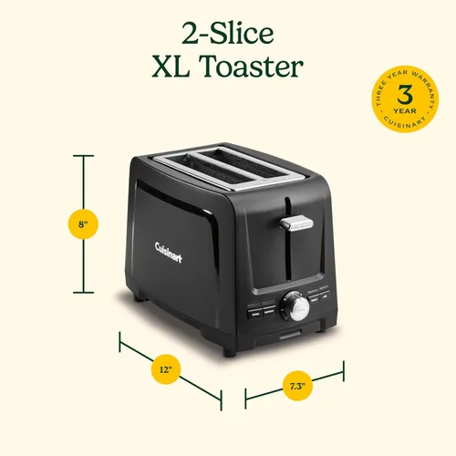 Vista 7 de Cuisinart Core Collection Tostadora de 2 rebanadas Ranuras extralargas para pan artesanal, bagel Quickview de elevación alta™ Función