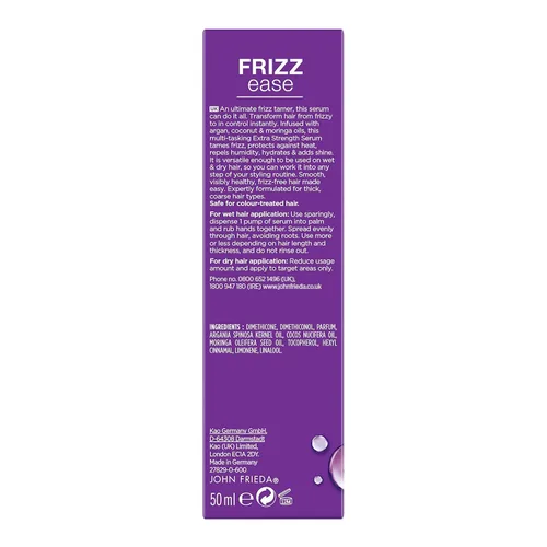 Vista 4 de John Frieda Frizz-Ease - Suero extra fuerte de 6 efectos, 1.69 onzas (paquete de 3)