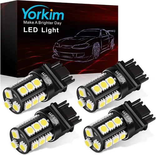 Vista 10 de Yorkim - Bombilla LED 194 ámbar, libre de error Canbus, 3-SMD 2835, T10 ámbar para interior, para luz de techo, mapa, puerta, cortesía, matrícula
