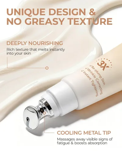 Vista 4 de LA.PERSONAL Relleno de arrugas para arrugas profundas y líneas finas, crema instantánea de estiramiento facial de ojos, bolsas rápidas debajo