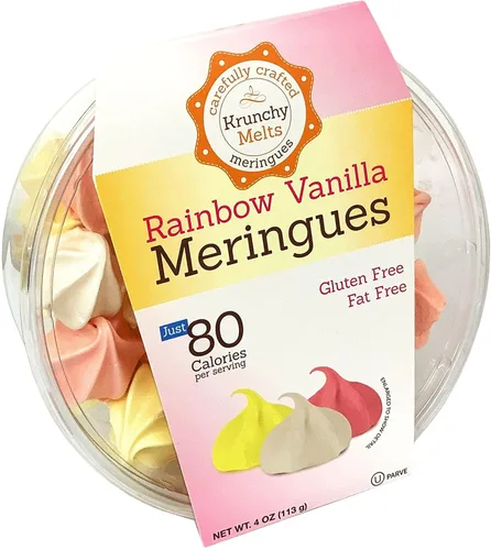 Vista 35 de Krunchy Melts Galletas originales de merengue Sabor S'mores Solo 90 calorías por porción Sin grasa, sin gluten, sin lácteos (4 onzas)