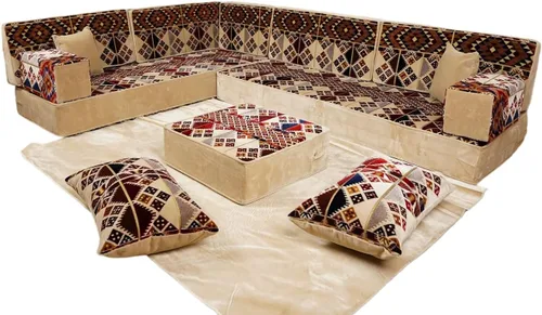 Vista 33 de arabicsofa Cojines Majlis de piso tradicionales: asientos modulares Diwan seccionales