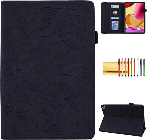 Vista 17 de Funda para tablet Amazon Fire Max 11 (13ª generación, 2023), funda protectora de piel sintética, delgada, ligera, triple soporte, magnética, rígida