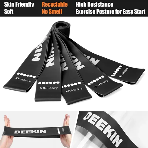 Vista 3 de DEEKIN 20 Pcs Resistance Bands Bulk Loop Resistance Exercise Bands for Working Out Stretch Yoga Starter Set Elastic Exercise Fitness Band Equipment