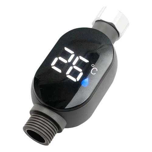 Vista 9 de Medidor de temperatura de ducha Medidor de pantalla digital LED Termómetros de agua para el hogar Termostato de baño Medidor de ducha