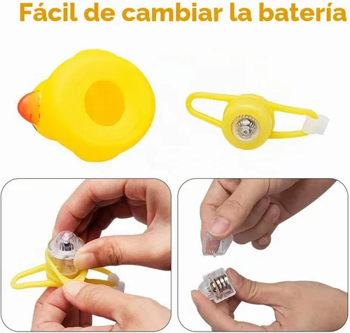 Vista 6 de wonuu Campana de bicicleta de pato de goma, patos exprimibles con casco para ciclismo, decoración de salpicadero, accesorios de motocicleta