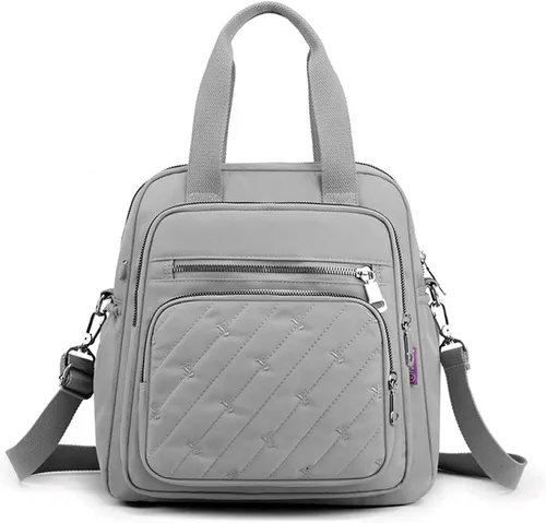 Vista 13 de PORRASSO Mochila Moda Bolso De Hombro Bolso De Las Mujeres Mochila Mochila Nylon, Negro -, Mochilas de mochila