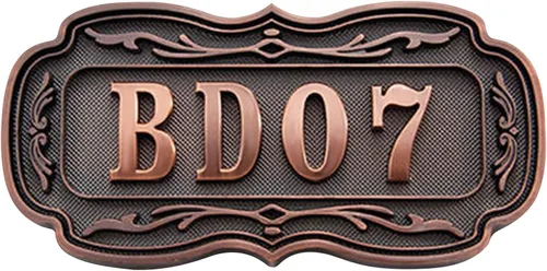 Vista 14 de Letrero personalizado con número de casa en 3D, placa de letrero personalizable con logotipo personalizado, placa de texto, pizarra, para interiores