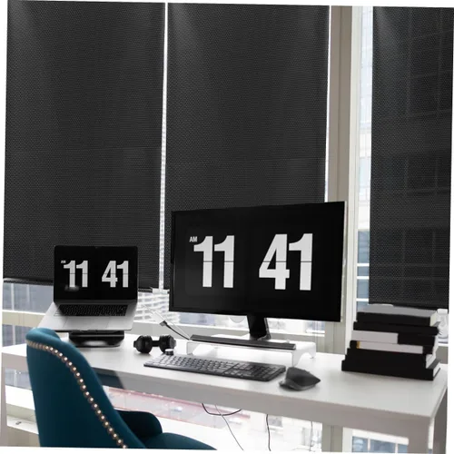 Vista 5 de Persianas enrollables opacas con ventosas, 49, 20.9 x 18.9 in, para puertas de Windows, cortinas de oscurecimiento de la habitación, persianas