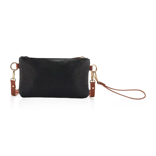 Vista 4 de Itzy Ritzy Boss Pouch - Bolsa de muñeca y bolsa para cinturón incluye bandolera y correa para la muñeca cuenta con 6 ranuras para tarjetas y 2