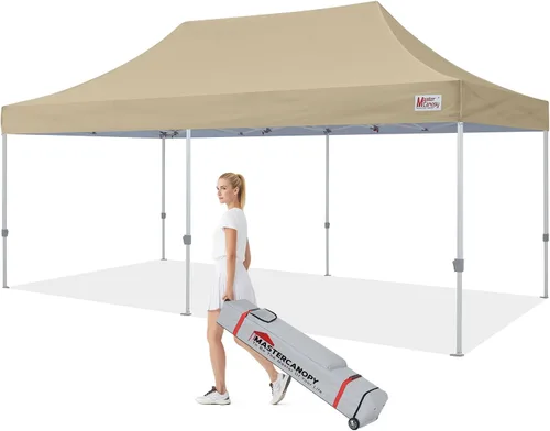 Vista 30 de MASTERCANOPY - Toldo plegable estilo tienda de campaña de 10 x 10 pies, de montura instantánea y para uso comercial, con una bolsa con ruedas