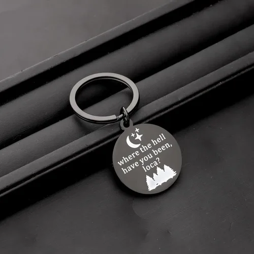 Vista 4 de BLEOUK Twilight Gift Twilight - Llavero con diseño de "Donde el Hell Have You Been Loca Twilight Merch
