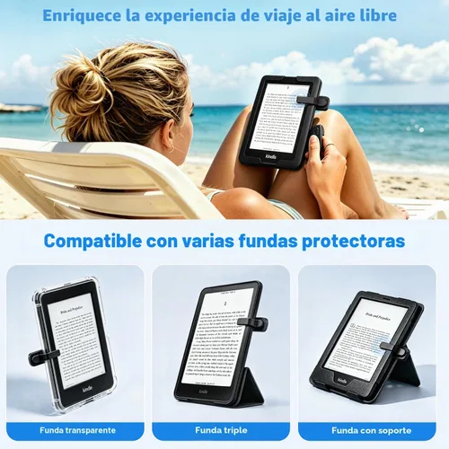 Vista 6 de Anillo girador de páginas para Kindle, control remoto para iPhone, iPad, tabletas Android, lectores electrónicos, girador de páginas para Kindle
