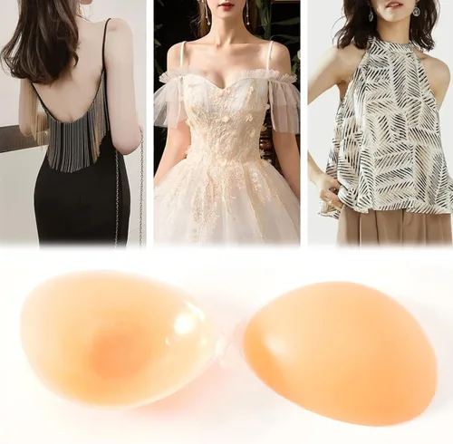 Vista 4 de MITALOO Adhesive Bra Invisible Strapless Backless Bra Sticky Push up Silicone Bra for Women
