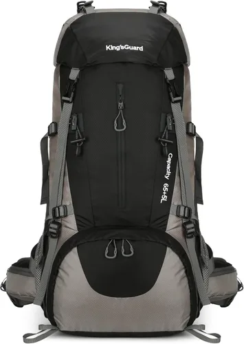 Vista 12 de Mochila de 70 L para Camping, Senderismo, Escalada al Aire Libre con Funda Impermeable para Lluvia
