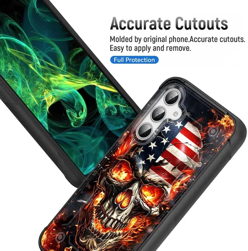 Vista 4 de Funda para Galaxy S25, resistente de doble capa de policarbonato duro y silicona suave, resistente a prueba de golpes, funda protectora para Samsung