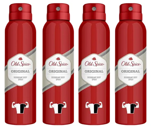 Vista 4 de Old Spice Desodorante original en aerosol corporal, 5.07 onzas (paquete de 2)