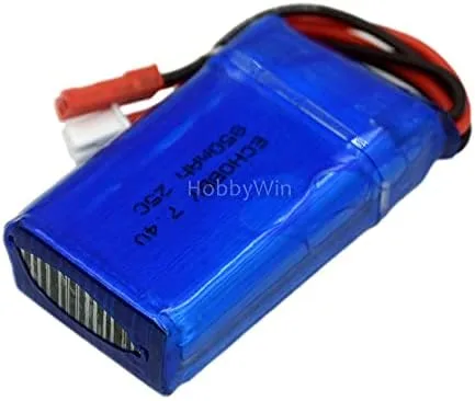 Vista 7 de 7.4V 2S 850mAh 25C LiPO Batería JST Plug para FPV Drone RC Modelo Avión Helicóptero