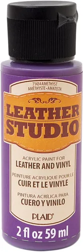 Vista 19 de Leather Studio 71411 pintura para piel de color blanco, 2 onzas