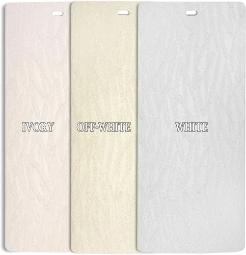 Vista 5 de DALIX Orleans - Láminas de textura vertical color marfil para ventana, 46.5, paquete de 5