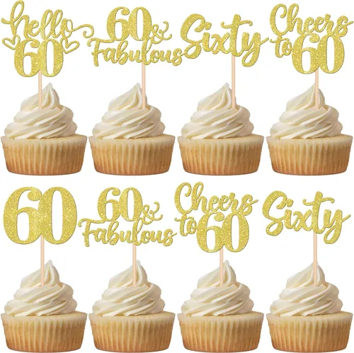 Vista 92 de 30 piezas de adornos para cupcakes de 12 cumpleaños feliz, brillantes doce, hola 12, felicitaciones a 12 años, adornos para cupcakes, 12