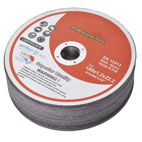 Vista 15 de ALL-CARB Paquete de 25 ruedas de corte de metal y acero inoxidable de 4 pulgadas x 0.040 pulgadas x 5/8 pulgadas, disco de corte de metal fino apto